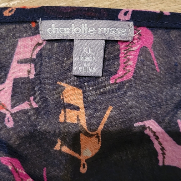 Charlotte Russe XL See-Through SHOES Print - Picture 3 of 5